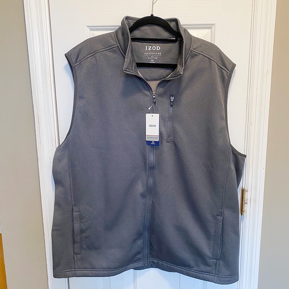 ♥️💖 IZOD Advantage Performance Sportflex Vest Men’s Size XXL Dark Gray NWT